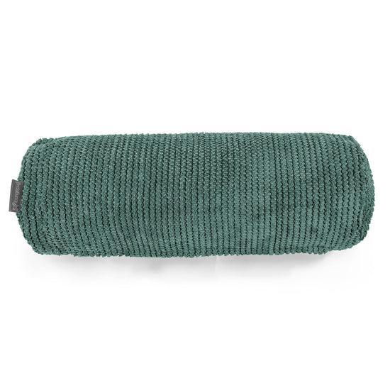Poszewka na poduszkę ozdobna wałek 20 x 55cm - Pom Pom Zielony Mech 02