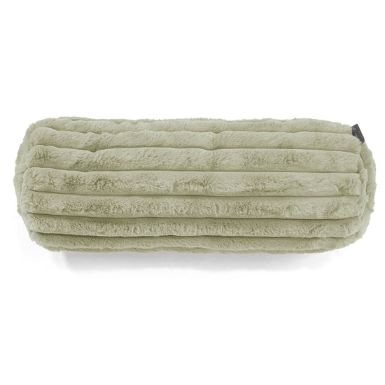 Poszewka na poduszkę ozdobna wałek 20 x 55cm - Sztruks ultra plusz Szałwiowy zielony 02
