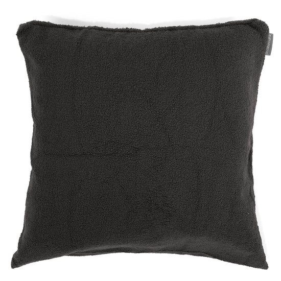 Poszewka na poduszkę ozdobna XL 70 x 70cm - Boucle Grafit szarość 01