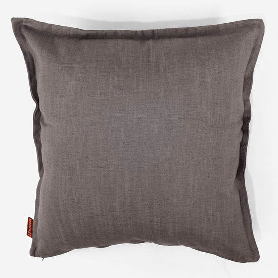 Poszewka na poduszkę ozdobna XL 70 x 70cm - Faktura lnu Chłodna szarość 01