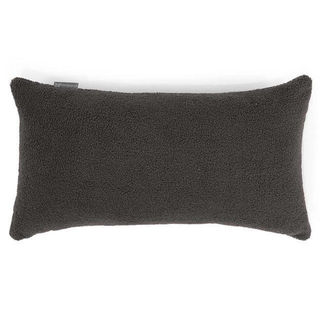 Poszewka na poduszkę XL prostokątna 40 x 70cm - Boucle Grafit szarość 01