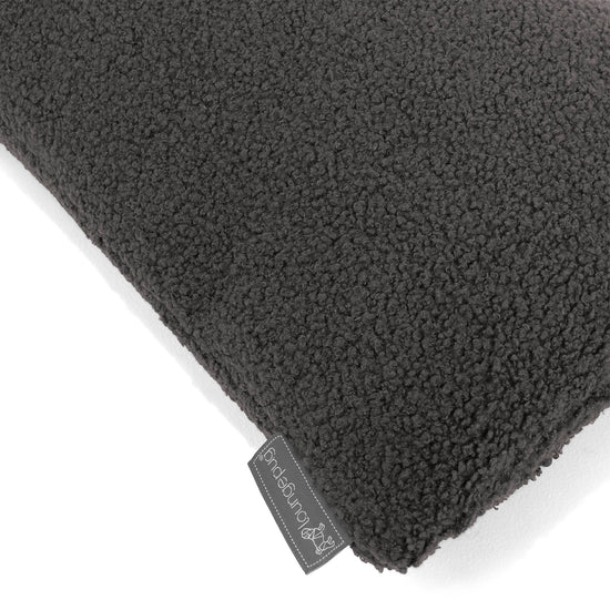 Poszewka na poduszkę XL prostokątna 40 x 70cm - Boucle Grafit szarość 02