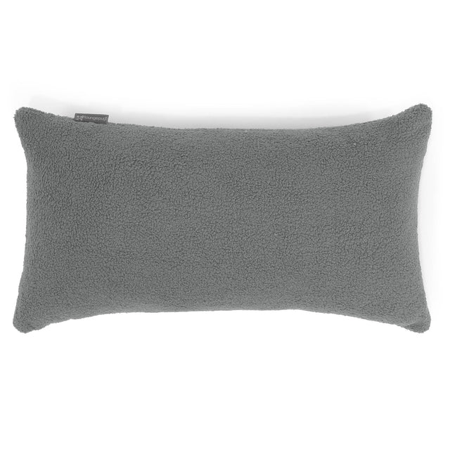 Poszewka na poduszkę XL prostokątna 40 x 70cm - Boucle Szarość 01
