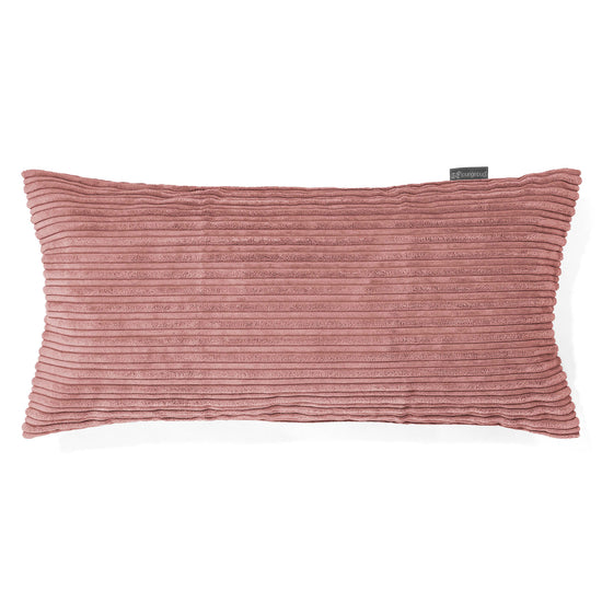 Poszewka na poduszkę XL prostokątna 40 x 70cm - Klasyczny sztruks Brzoskwinia 01