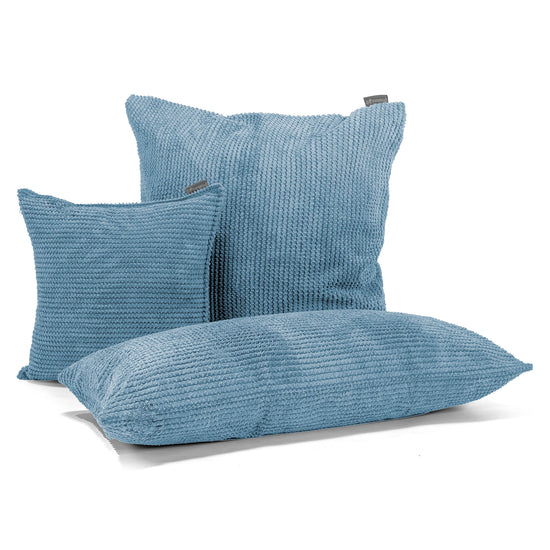 Poszewka na poduszkę XL prostokątna 40 x 70cm - Pom Pom Błękit królewski 03