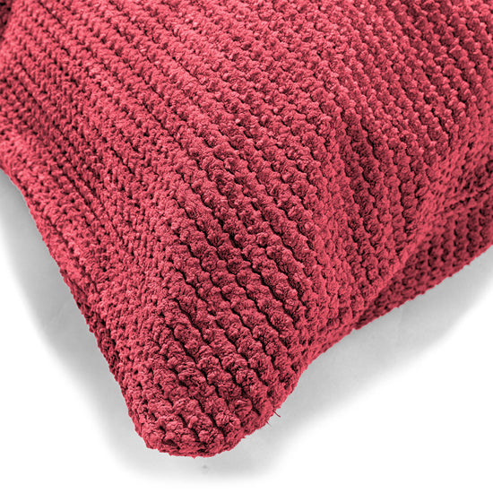 Poszewka na poduszkę XL prostokątna 40 x 70cm - Pom Pom Czerwony pastelowy 02