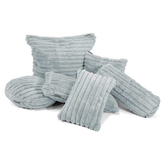Poszewka na poduszkę XL prostokątna 40 x 70cm - Sztruks ultra plusz Kacze jajo niebieskie 02