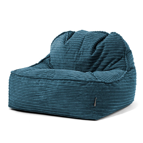 Pufa fotel Sloucher 2.0 - Klasyczny sztruks Granat 01
