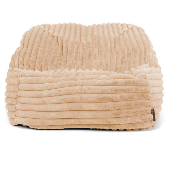 Pufa fotel Sloucher - Sztruks ultra plusz Brzoskwinia 02