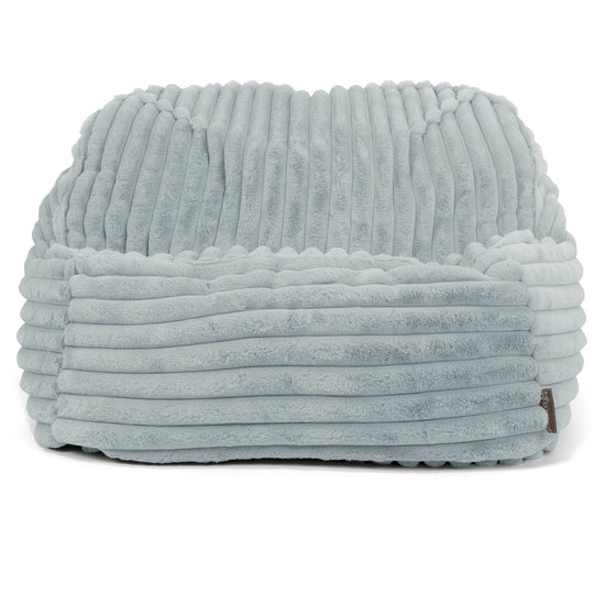 Pufa fotel Sloucher - Sztruks ultra plusz Kacze jajo niebieskie 02