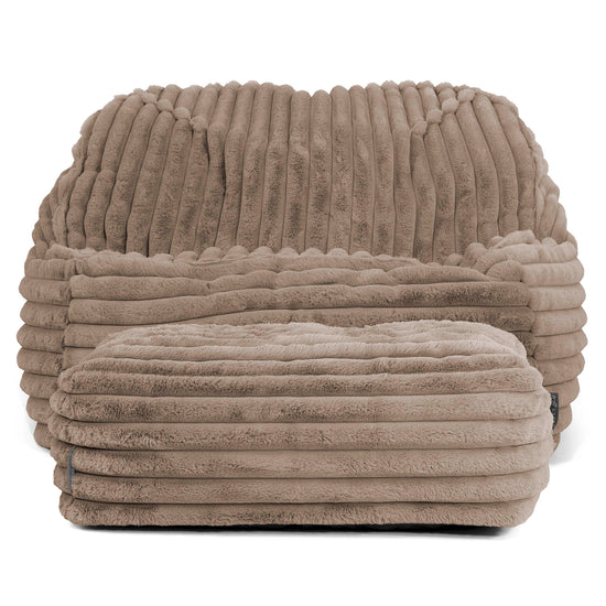 Pufa fotel Sloucher - Sztruks ultra plusz Mysi 03