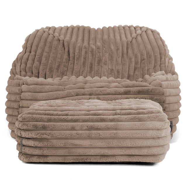 Pufa fotel Sloucher - Sztruks ultra plusz Mysi 03