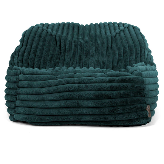 Pufa fotel Sloucher - Sztruks ultra plusz Turkus 02
