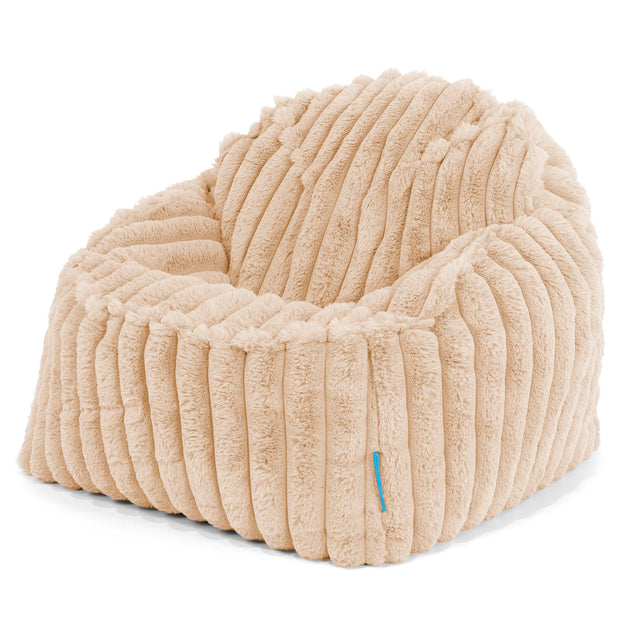 Pufa Sloucher dla dzieci 2-6 lat - Sztruks ultra plusz Brzoskwinia 01
