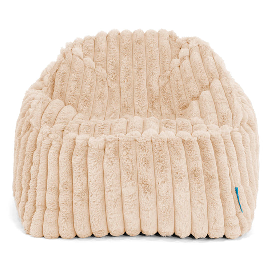 Pufa Sloucher dla dzieci 2-6 lat - Sztruks ultra plusz Brzoskwinia 02