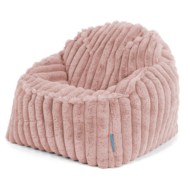 Pufa Sloucher dla dzieci 2-6 lat - Sztruks ultra plusz Łosoś 01