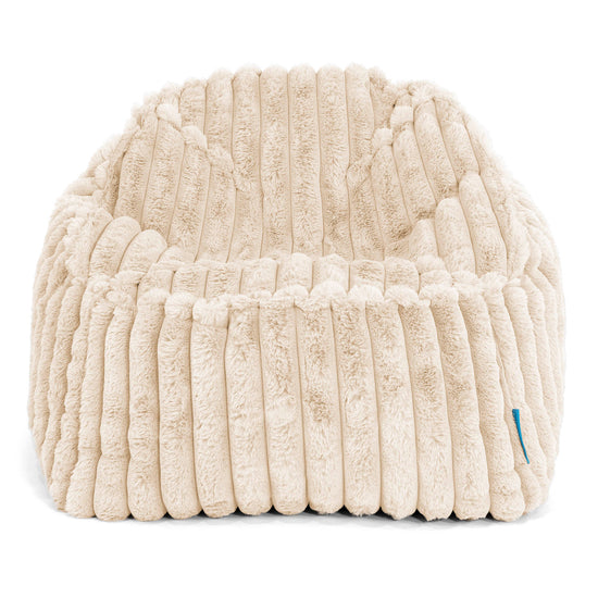 Pufa Sloucher dla dzieci 2-6 lat - Sztruks ultra plusz Śmietanka 02