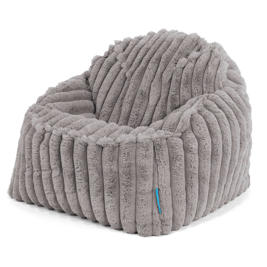 Pufa Sloucher dla dzieci 2-6 lat - Sztruks ultra plusz Szarość 01