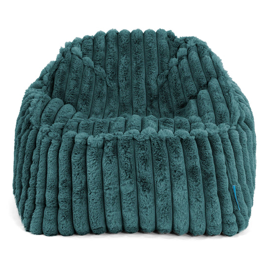 Pufa Sloucher dla dzieci 2-6 lat - Sztruks ultra plusz Turkus 02
