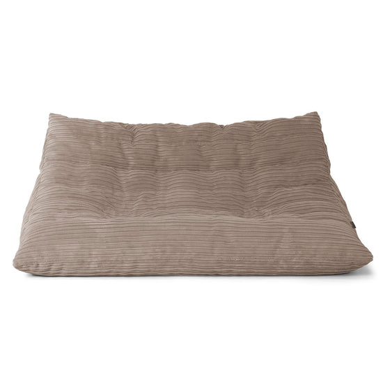 Pufa sofa podłogowa Noah - Klasyczny sztruks Beżowa szarość 01
