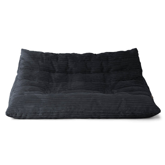 Pufa sofa podłogowa Noah - Klasyczny sztruks Czerń 01