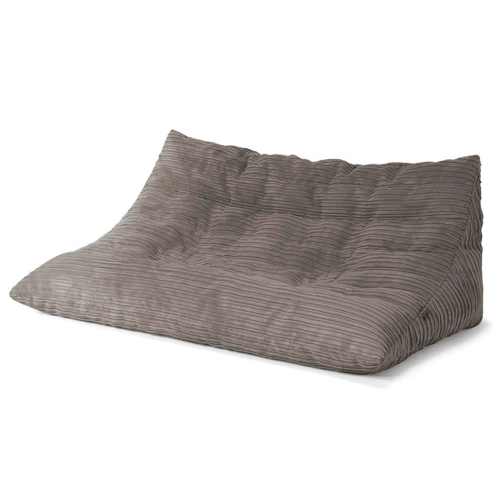 Pufa sofa podłogowa Noah - Klasyczny sztruks Grafit szarość 02