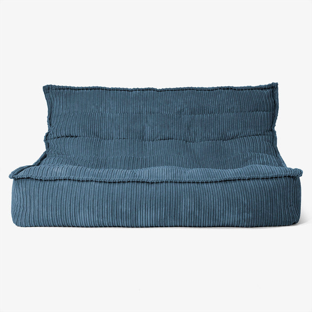 Pufa sofa podłogowa Oliver - Klasyczny sztruks Granat 01