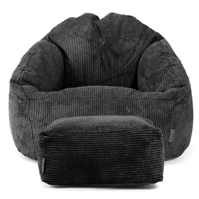 Siedzisko pufa sako Bubble - Pom Pom Czerń 02