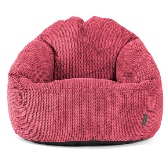Siedzisko pufa sako Bubble - Pom Pom Czerwony pastelowy 01