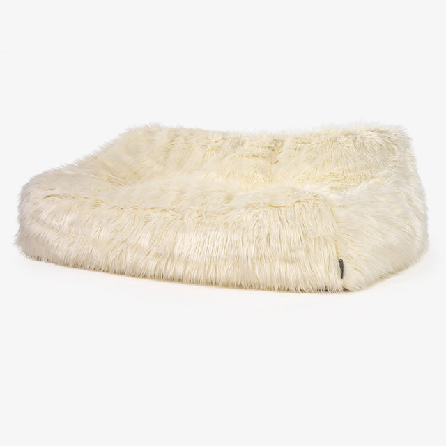 Sofa pufa Sloucher Zamienny Pokrowiec - Mongolskie Sztuczne Futro 01