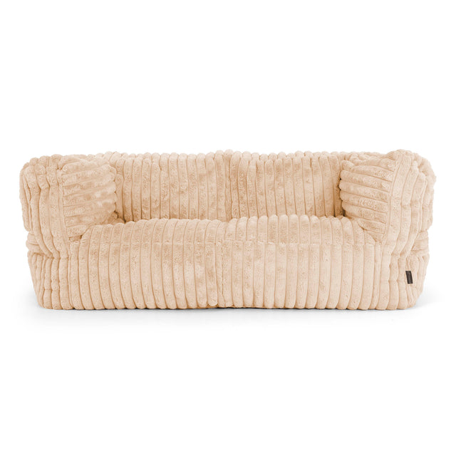 Sofa 2-osobowa pufa Albert - Sztruks ultra plusz Brzoskwinia 01