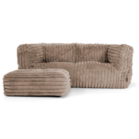 Sofa 2-osobowa pufa Albert - Sztruks ultra plusz Mysi 02