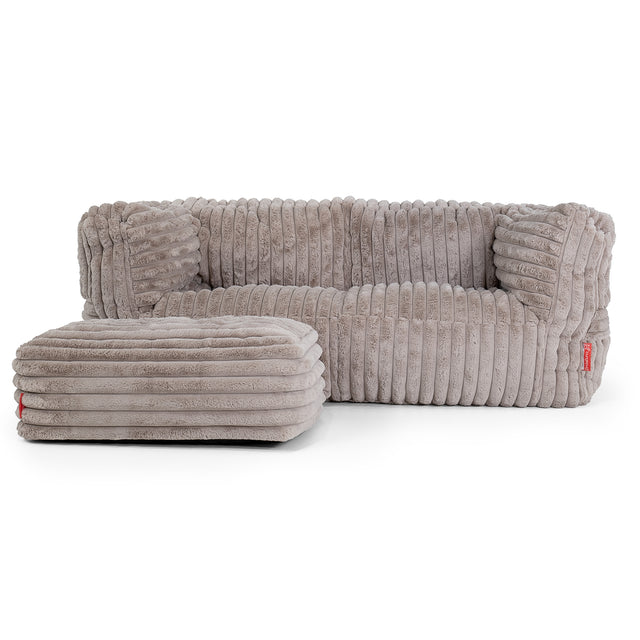 Sofa 2-osobowa pufa Albert - Sztruks ultra plusz Mysi 02