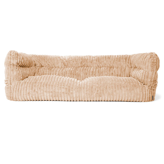 Sofa 3-osobowa pufa Albert 2.0 - Sztruks ultra plusz Brzoskwinia 01
