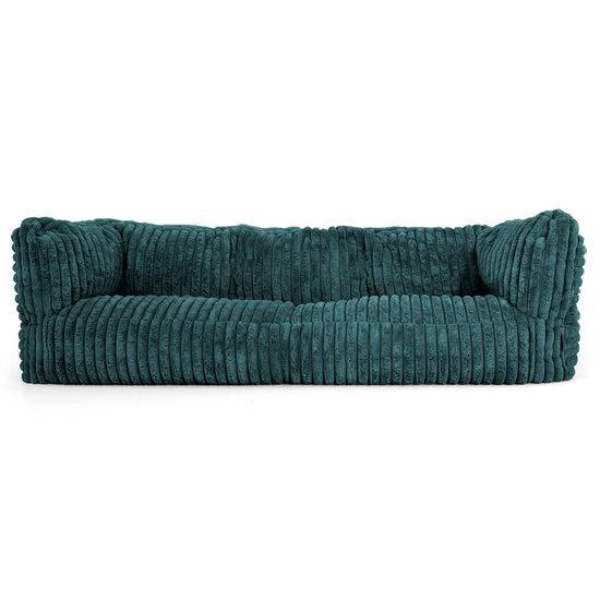 Sofa 3-osobowa pufa Albert - Sztruks ultra plusz Turkus 01