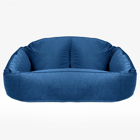 Sofa pufa Bubble - Aksamit Granat 01