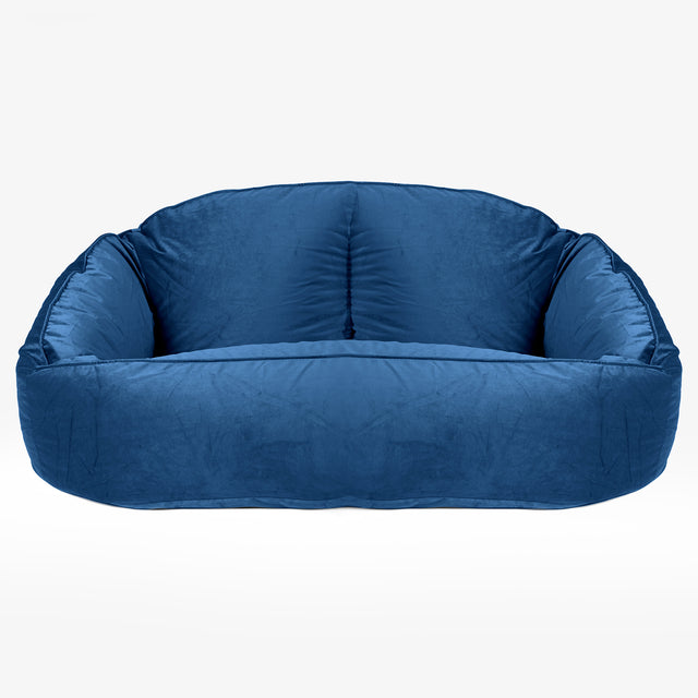Sofa pufa Bubble - Aksamit Granat 01