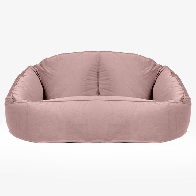 Sofa pufa Bubble - Aksamit Róż 01
