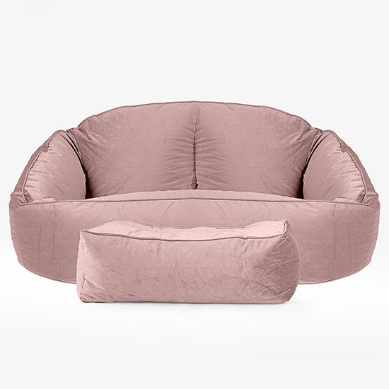 Sofa pufa Bubble - Aksamit Róż 02