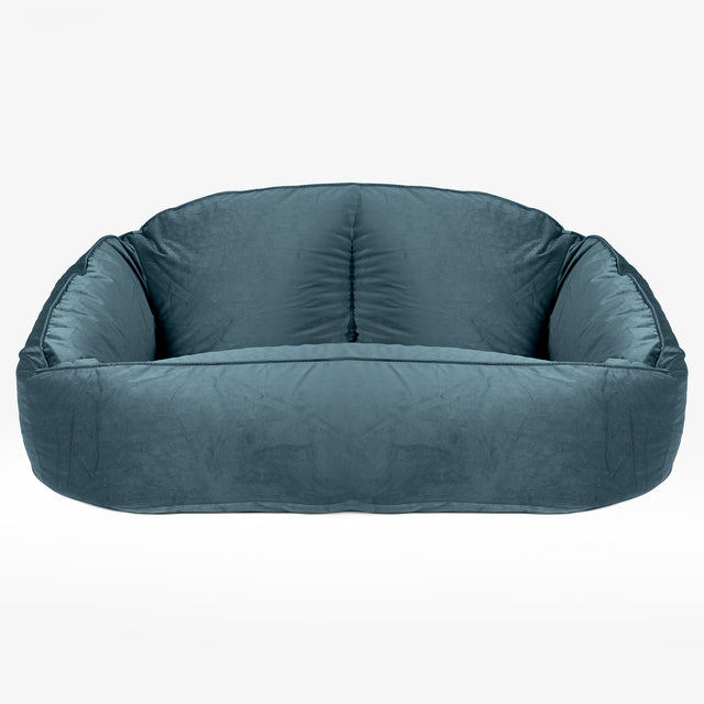 Sofa pufa Bubble - Aksamit Turkus 01