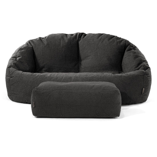 Sofa pufa Bubble - Boucle Grafit szarość 02