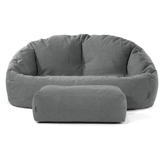 Sofa pufa Bubble - Boucle Szarość 02