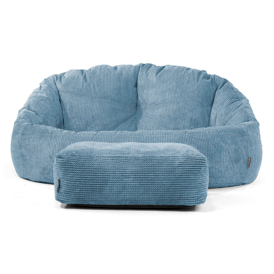 Sofa pufa Bubble - Pom Pom Błękit królewski 02