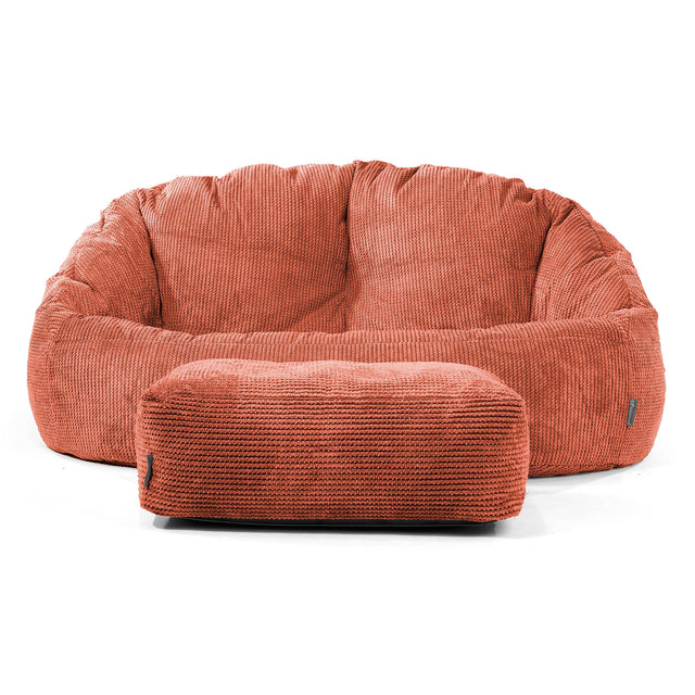 Sofa pufa Bubble - Pom Pom Dyniowy Pomarańczowy 02