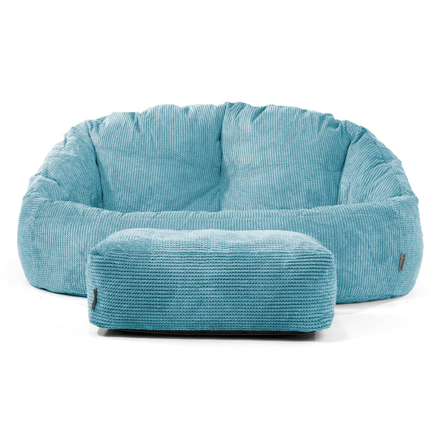 Sofa pufa Bubble - Pom Pom Morski błękit 02