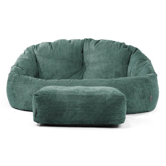 Sofa pufa Bubble - Pom Pom Zielony Mech 02