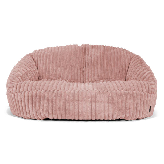 Sofa pufa Bubble - Sztruks ultra plusz Łosoś 01