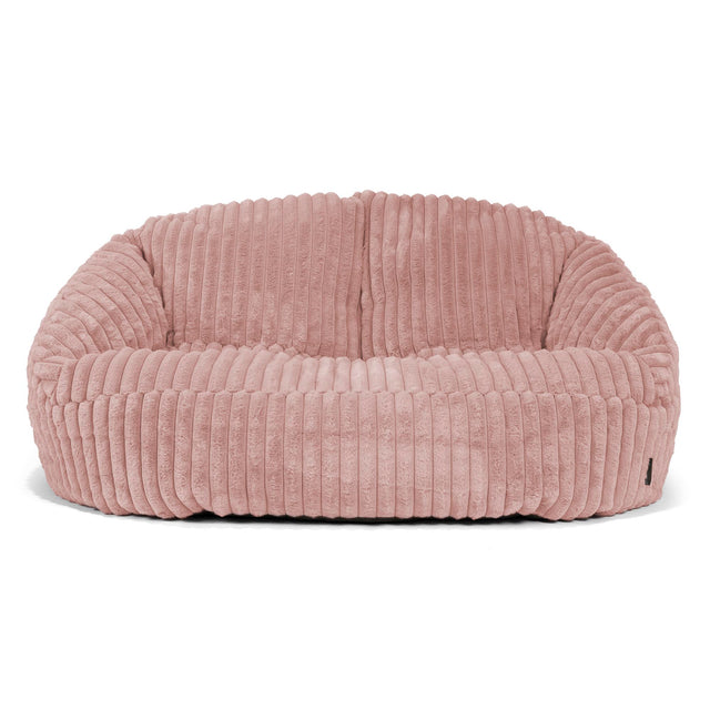 Sofa pufa Bubble - Sztruks ultra plusz Łosoś 01