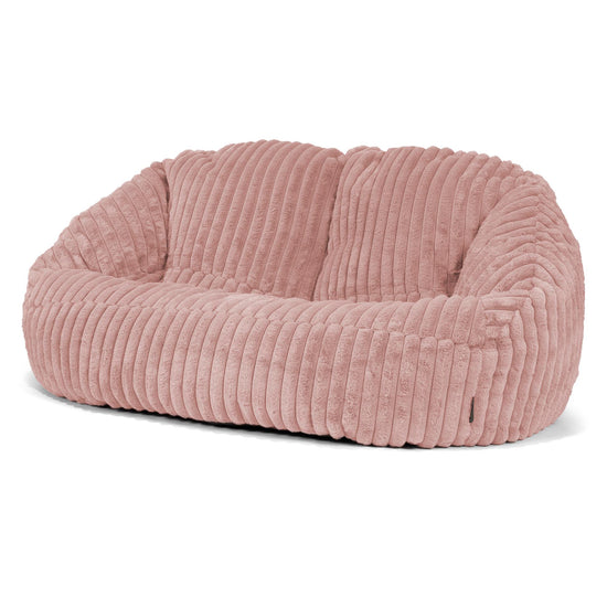 Sofa pufa Bubble - Sztruks ultra plusz Łosoś 04