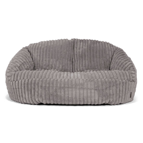 Sofa pufa Bubble - Sztruks ultra plusz Szarość 01